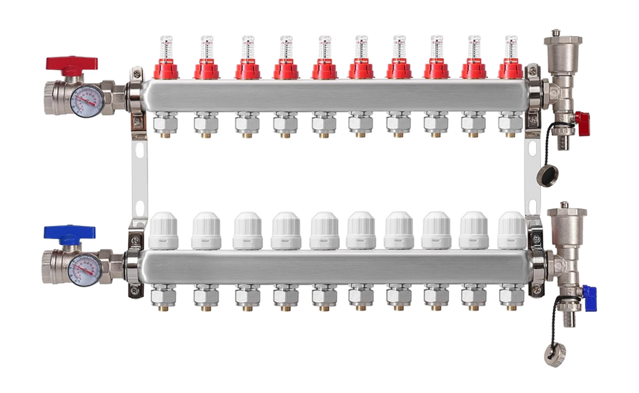 10-Loop Radiant Heat Manifold