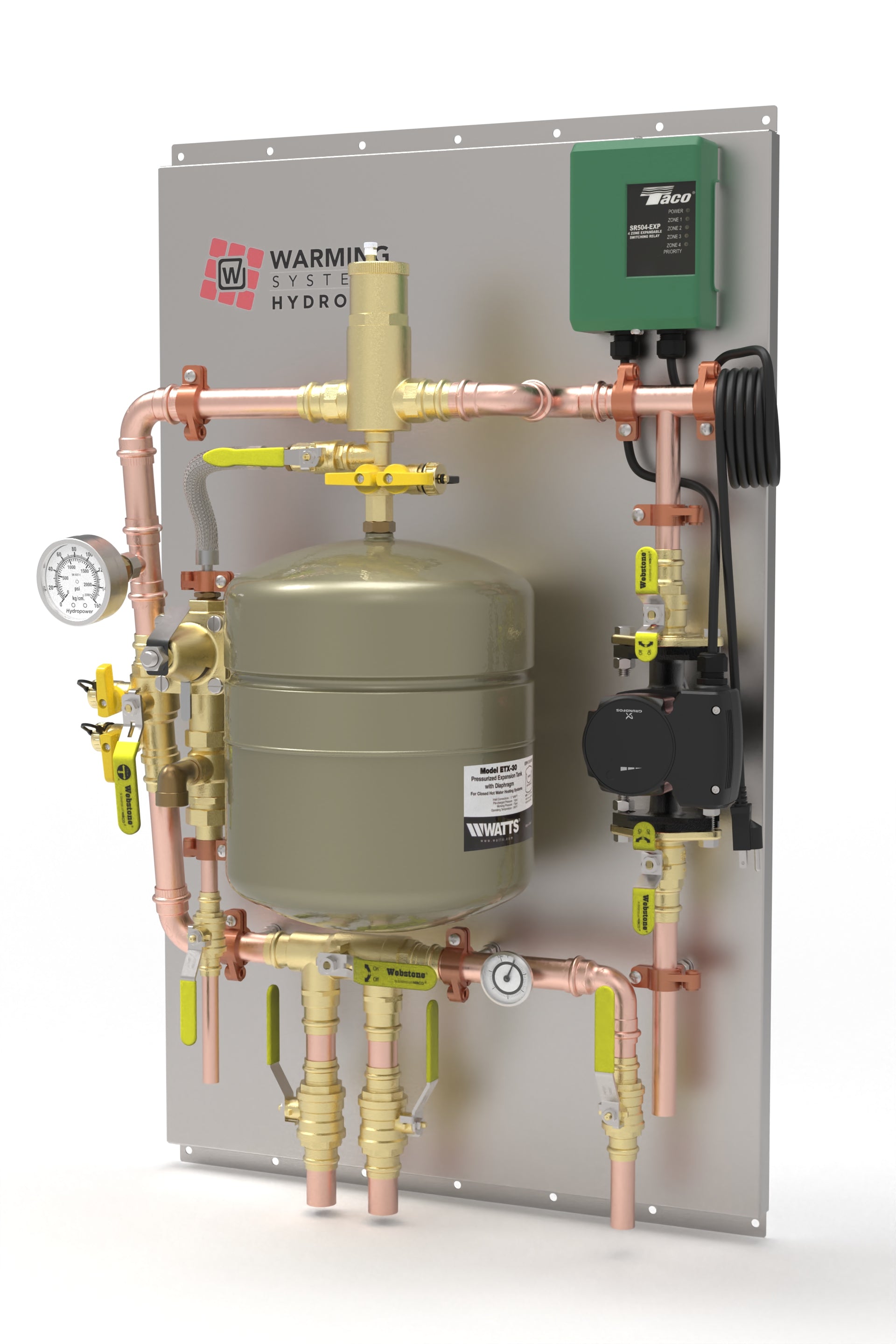 Assembled Hydronic Panel for Radiant Heat