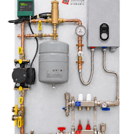 Electric Boiler Radiant Heating Panel with PEX Manifold