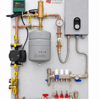 Electric Boiler Radiant Heating Panel with PEX Manifold