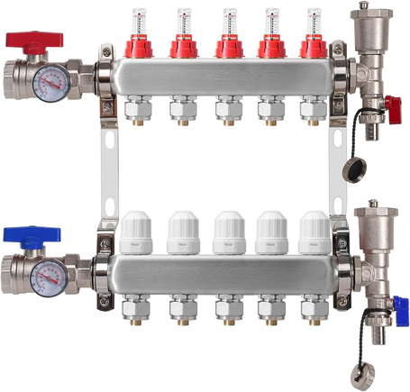 5-Loop Radiant Heat Manifold