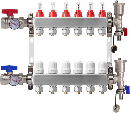 6-Loop Radiant Heat Manifold