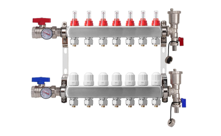 7-Loop Radiant Heat Manifold