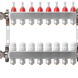 8-Loop Radiant Heat Manifold
