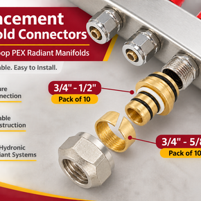 PEX Radiant Manifold Connector