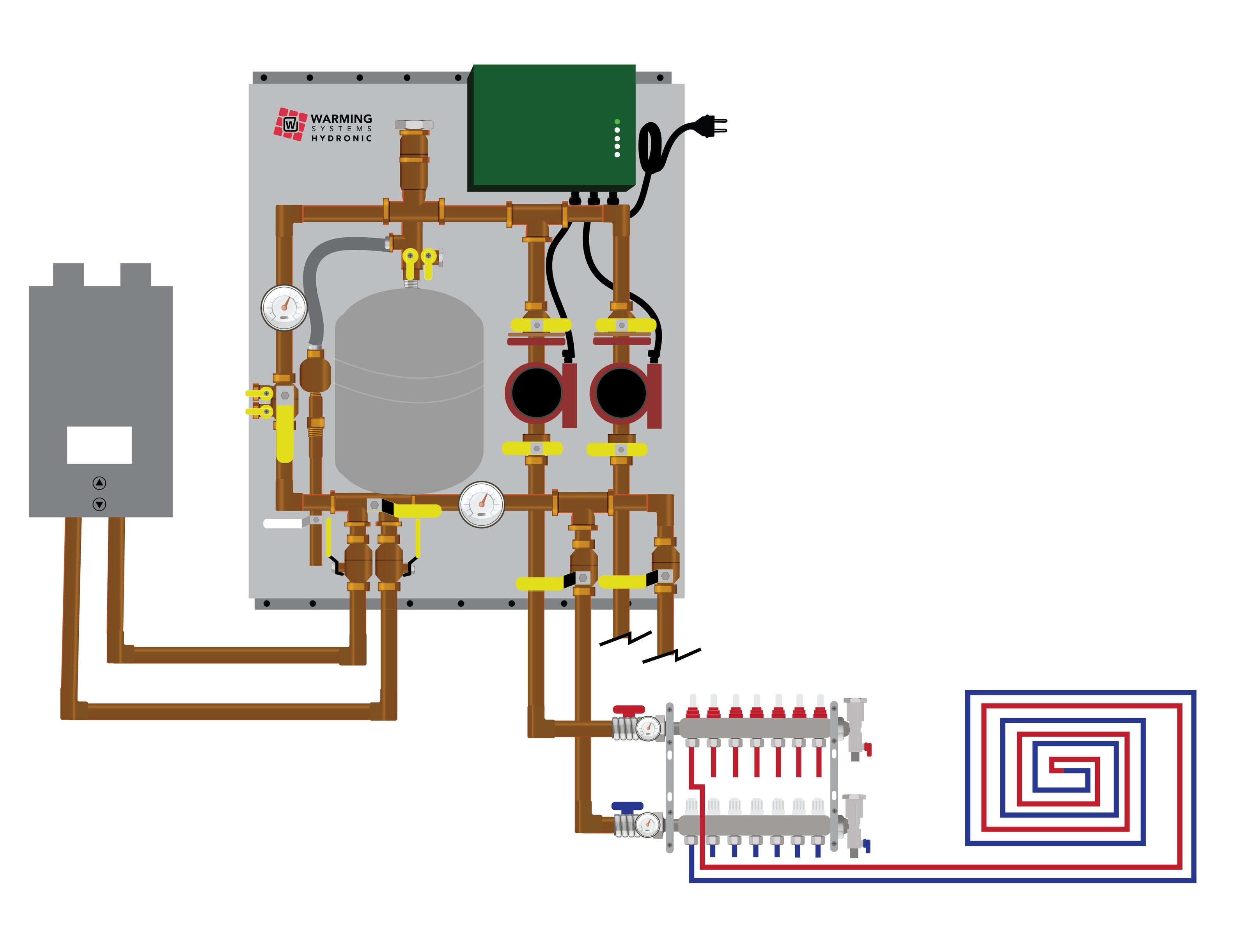 Assembled Hydronic Panel for Radiant Heat