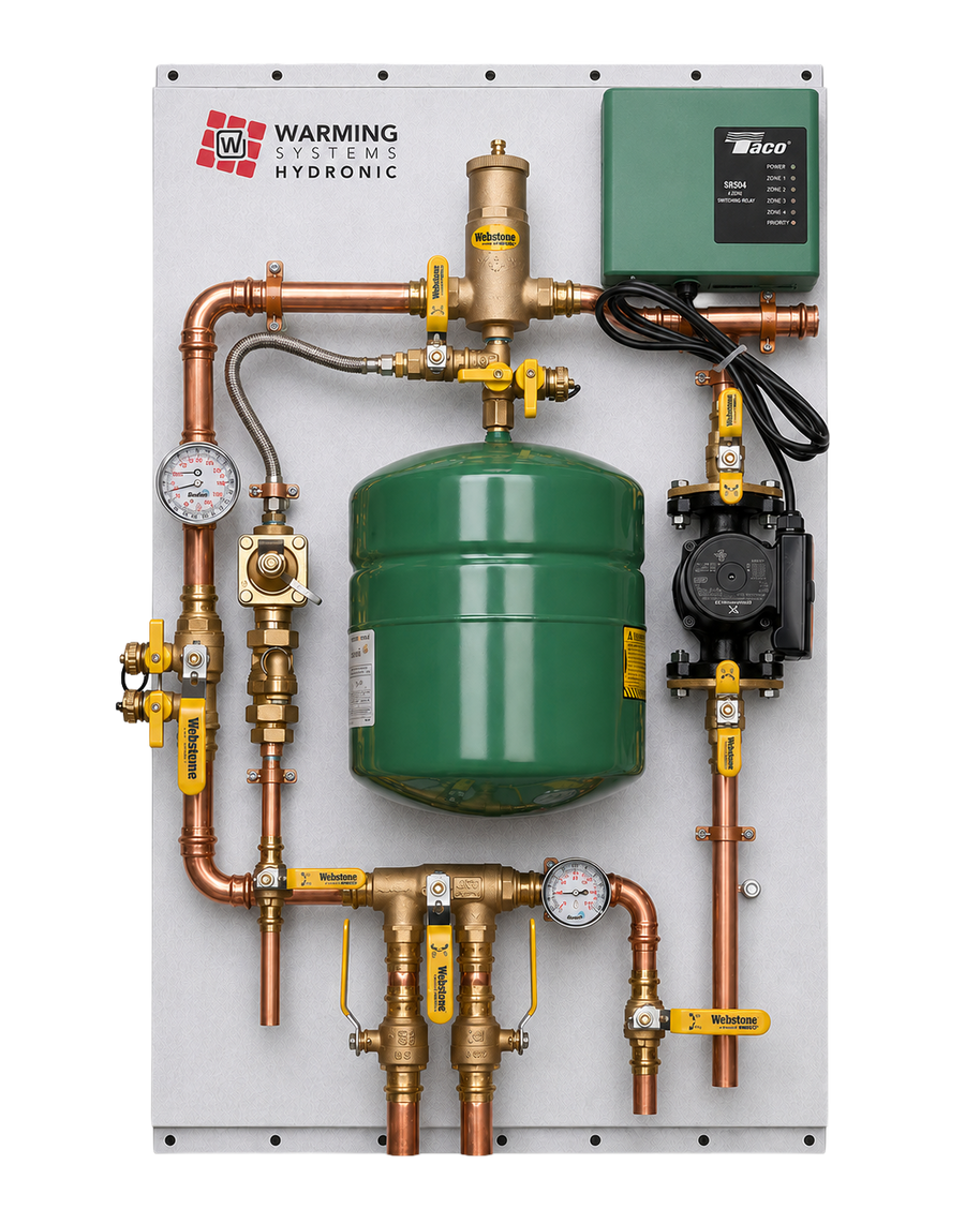 Assembled Valve Zone Panel for Radiant Heat (Valve Zone Control)