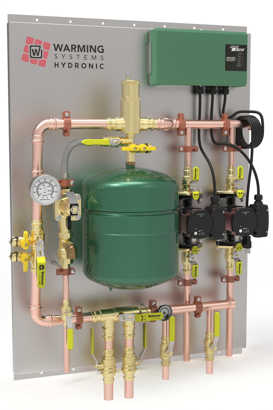 Assembled Hydronic Panel for Radiant Heat