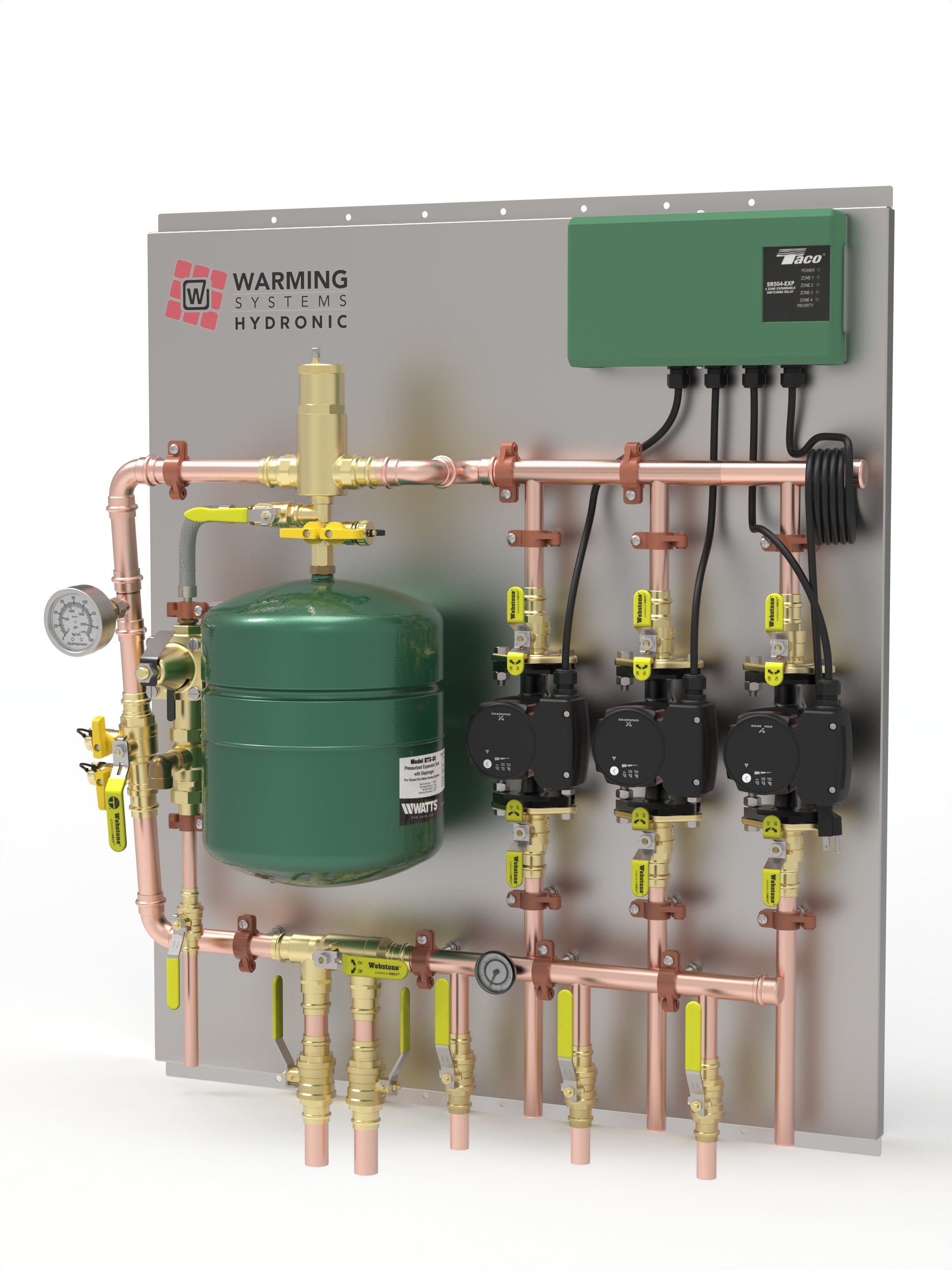 Assembled Hydronic Panel for Radiant Heat