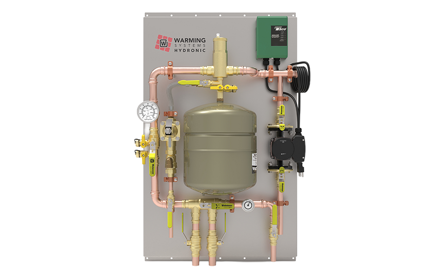 Large Assembled Hydronic Panel for Radiant Heat
