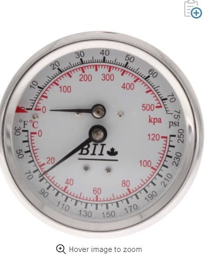 Pressure and Temp Gauge